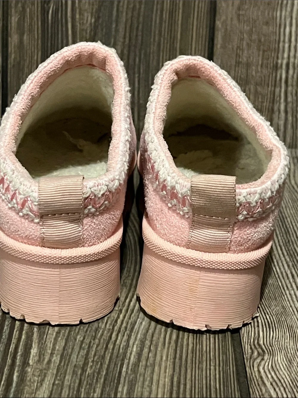 Link Kids Blush Pink Plush Slip-Ons